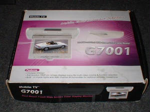 Mobile TV G7001 car audio monitor
