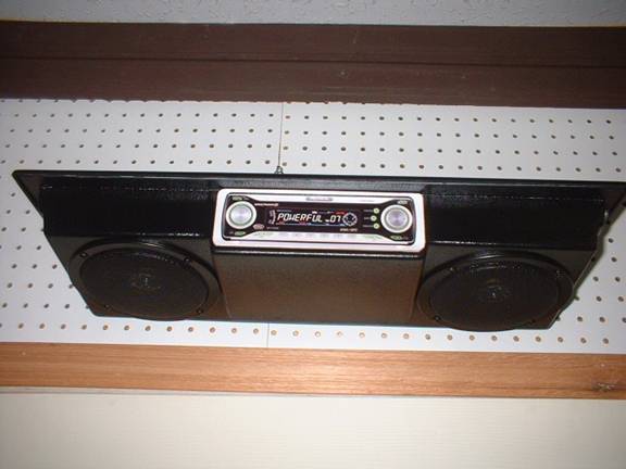 Overhead CD Deck Mount with Speakers